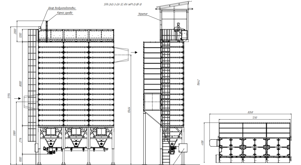 Габариты фильтра SFR 240/3